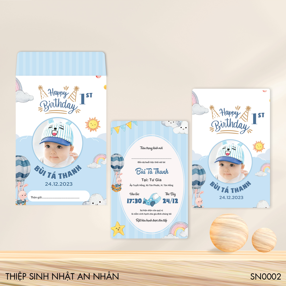 Thiệp mời thôi nôi